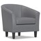 Simpli Home Austin 30" WideTub Chair With High Density Foam Solid Wood Legs